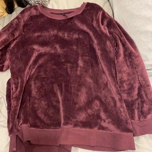 Magenta fuzzy sweater